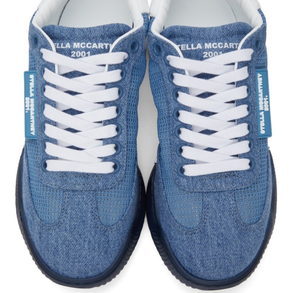 Stella McCartney Blue Denim Loop Sneakers